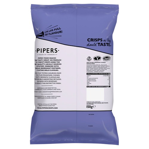 Pipers Atlas Mountains Wild Thyme & Rosemary Sharing Bag Crisps
