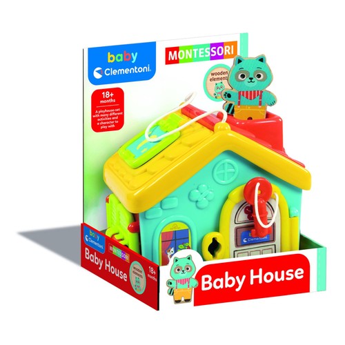 Baby Clementoni Montessori Baby Lock & Key Activity House