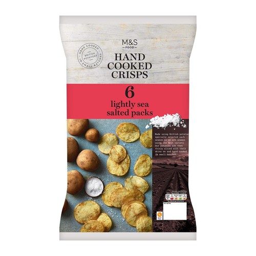 M&S Hand Cooked Lightly Salted Crisps Multipack