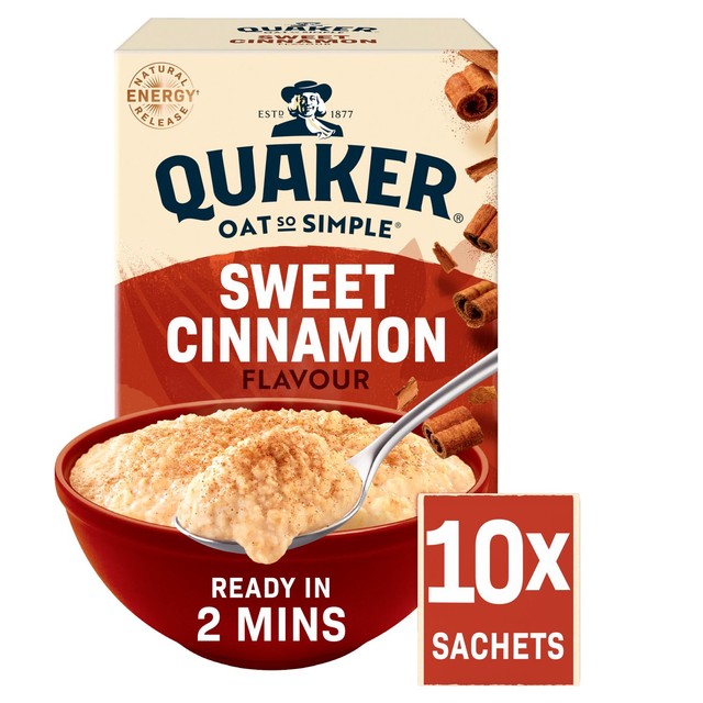 Quaker Oat So Simple Sweet Cinnamon Porridge Sachets 10 per pack