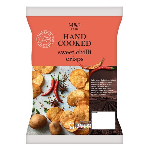 M&S Hand Cooked Sweet Chilli Crisps