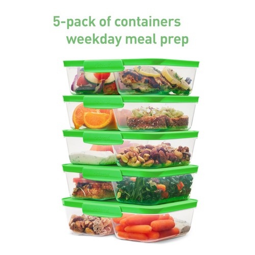 Sistema Nest It Meal Prep Containers 870ml 5 Pack Airtight