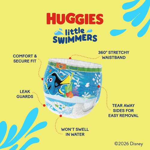 Huggies Little Swimmers Swim Nappies, Size 5-6 (12-18kg)