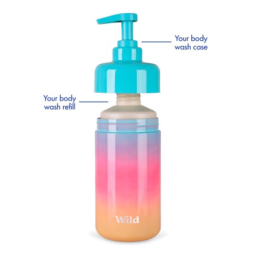 Wild Ombre Refillable Body Wash Case