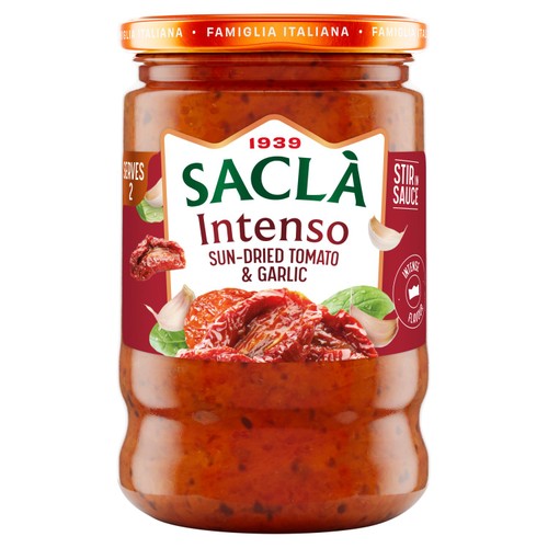 Sacla' Intenso Tomato & Garlic Pasta Sauce