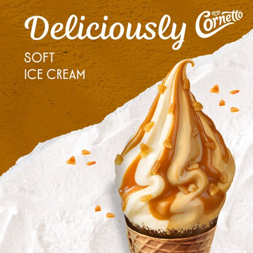Cornetto Soft Caramel Ice Cream Cones