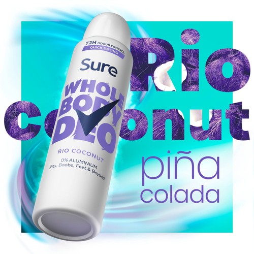 Sure Women Rio Coconut 72h Whole Body Deodorant Odour Control Spray