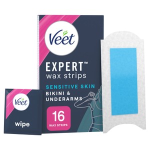Veet Expert Wax Strips Bikini & Underarm Sensitive