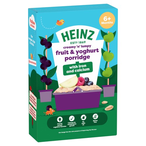 Heinz Fruit Yogurt Porridge Baby Food 6+ Months