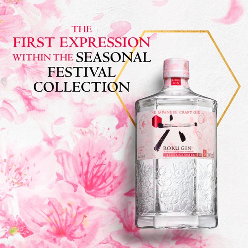 Roku Japanese Craft Gin - Sakura Bloom Edition