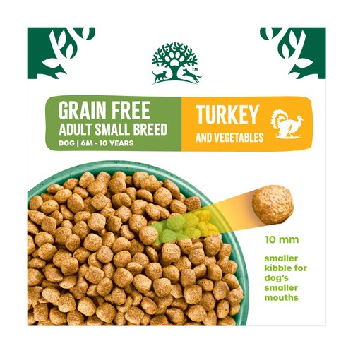 James Wellbeloved Grain Free Small Breed Dry Dog Food Turkey & Veg