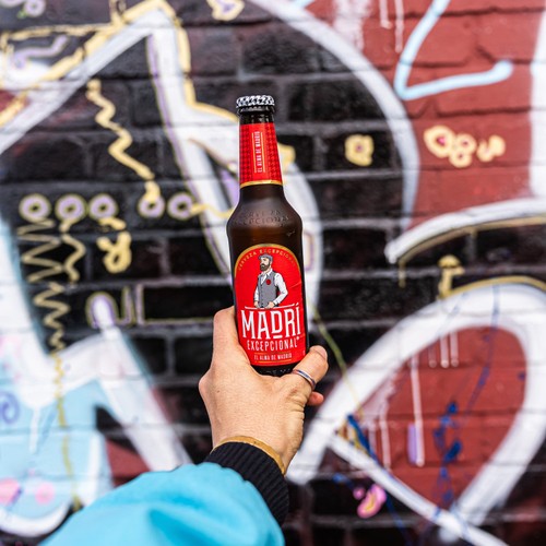 Madri Excepcional Premium Lager Beer Bottle