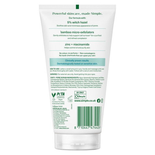 Simple Detox Clear Pore Scrub