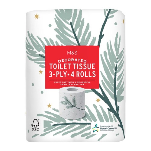M&S Christmas Toilet Tissue
