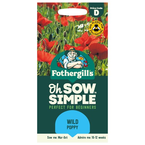 Mr Fothergills Seeds Oh Sow Simple Wild Poppy