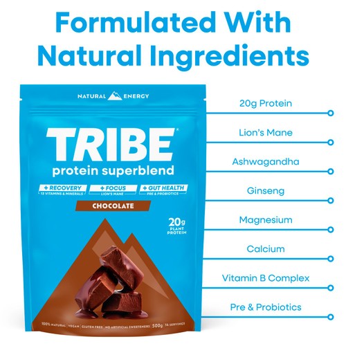 TRIBE Superblend Protein Powder Chocolate