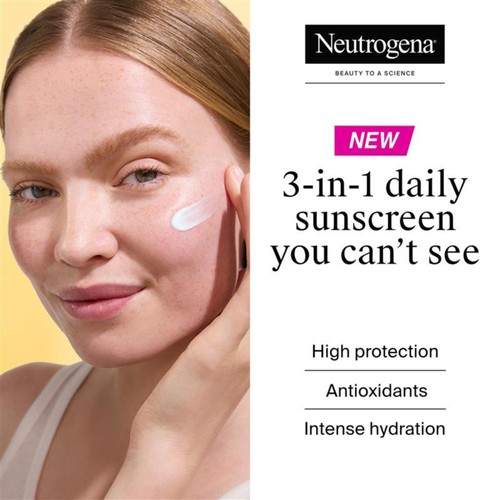 Neutrogena Ultra Sheer Face Sunscreen Hydrating Cream SPF50