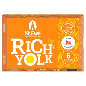 St.Ewe Rich Yolk Free Range Eggs 6 Pack