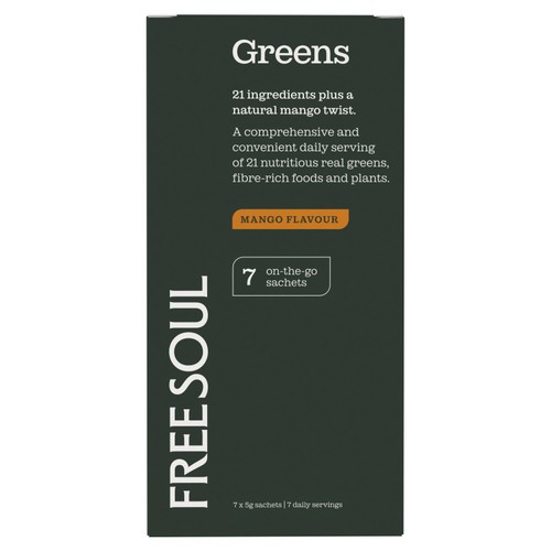 Free Soul Mango Greens Superfood Sachets