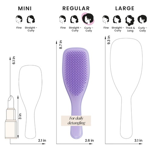 Tangle Teezer Ultimate Detangler Naturally Curly Purple Passion