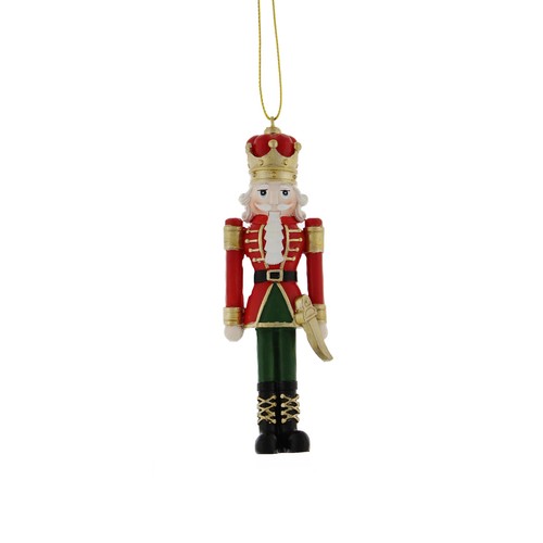 Polyresin Red/Green/Gold Nutcracker 13cm