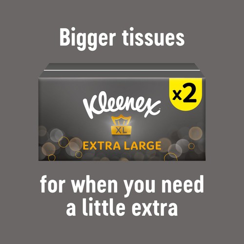 Kleenex Extra Large Facial Tissues - Twin Box