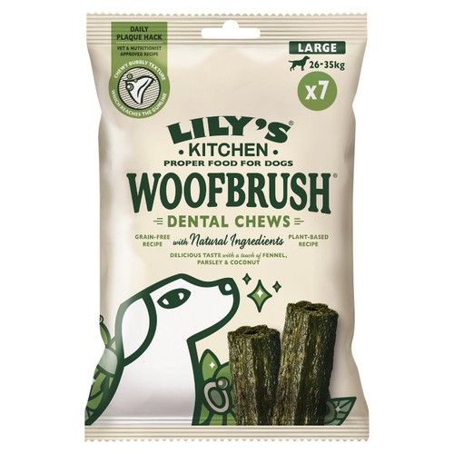 Lily's Kitchen Woofbrush Natural Daily Dental Chew Large Dog Multipack