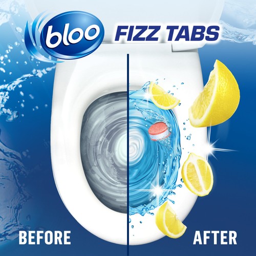 Bloo Power Fizz Tabs Anti-Limescale Lemon