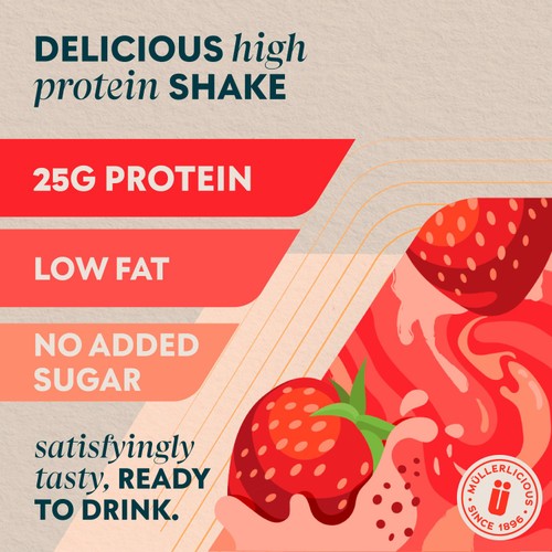 Muller x MyProtein Strawberry High Protein Shake