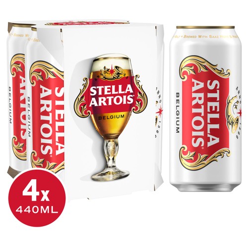 Stella Artois Belgian Lager Beer Cans