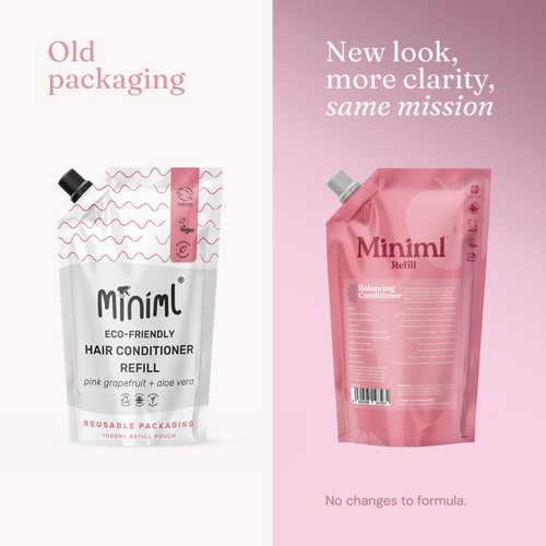 Miniml Balancing Hair Conditioner Pink Grapefruit & Aloe Vera Refill