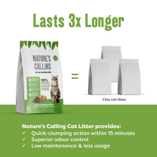Nature's Calling 100% Biodegradable Cat Litter