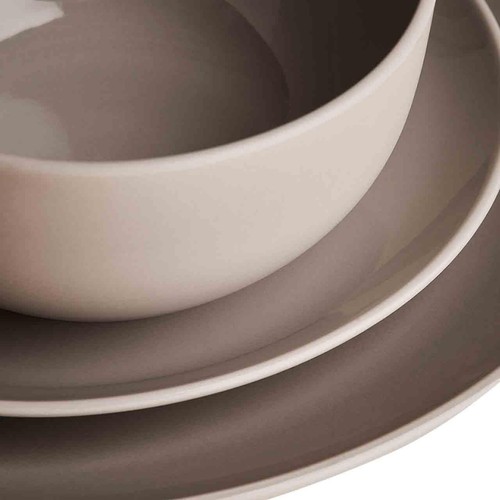M&S 12 Piece Everyday Stoneware Dinner Set, Natural