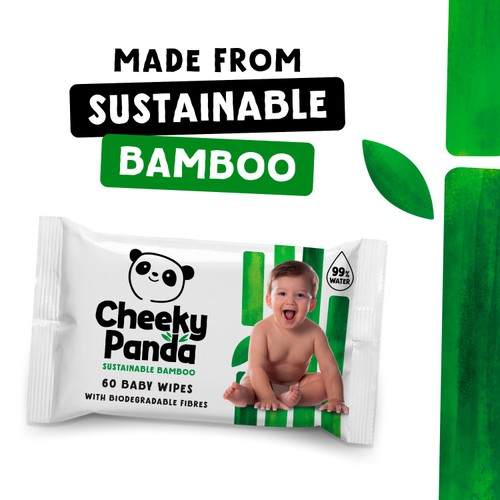 The Cheeky Panda Biodegradable Bamboo Baby Wipes