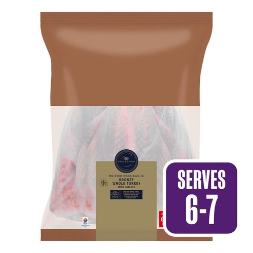 M&S Collection Free Range Bronze Whole Turkey with Giblets