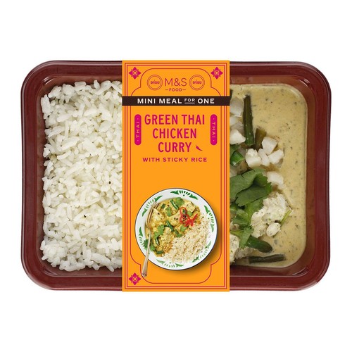 M&S Green Thai Chicken Curry with Sticky Rice Mini Meal