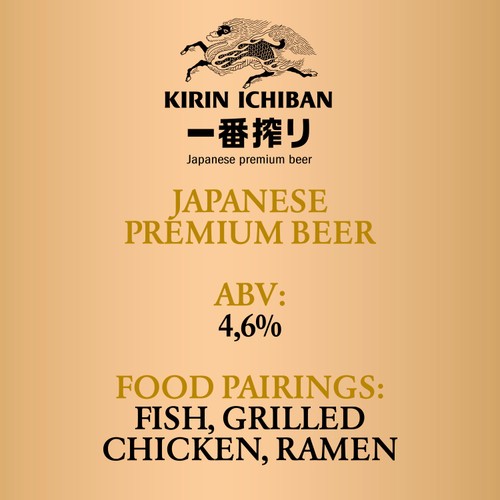 Kirin Ichiban Lager Beer Cans