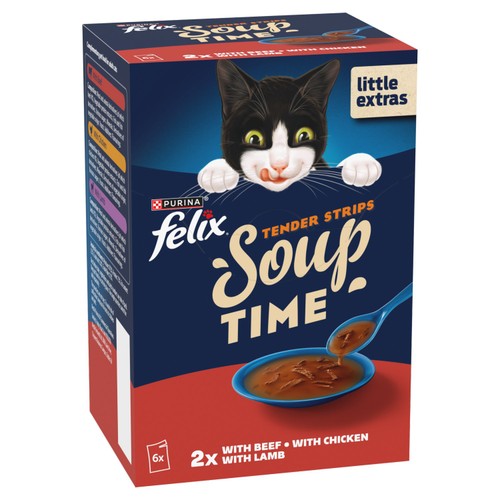 Felix Soup Tender Strips Farm Selection Wet Cat Food