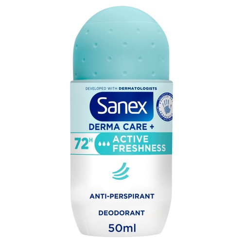 Sanex Derma Care+ Active Freshness 72-Hour Antiperspirant Roll-On Deodorant