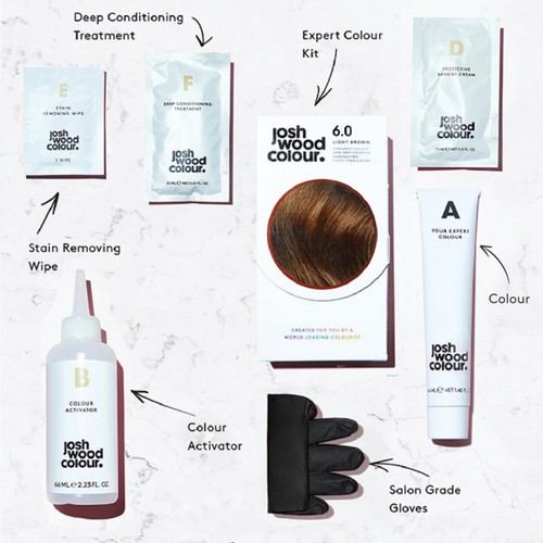 Josh Wood Colour Permanent Colour Kit 4.0 (Darkest Brown)