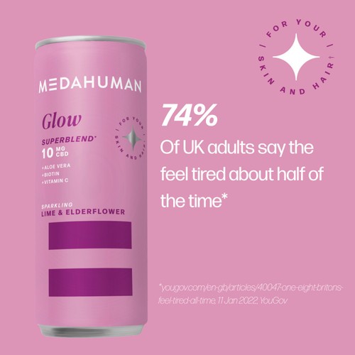 Medahuman Glow CBD Drink Lime & Elderflower
