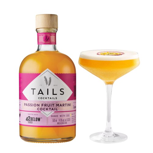 Tails Cocktails 42 Below Vodka Passionfruit Martini Premixed Cocktail