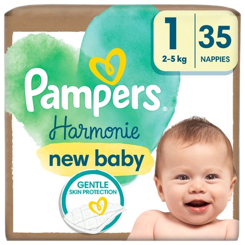 Pampers Harmonie Nappies, Size Essential Pack Ocado