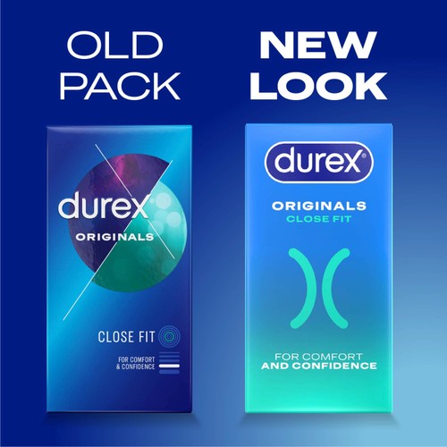 Durex Originals Condoms With Silicone Lube Close Fit