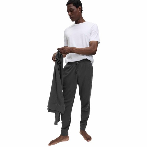 M&S Mens Pure Cotton Loungewear Bottoms, 2XL, Cedar