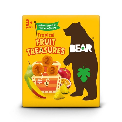 Bear Treasures Kids Snack 3+ Years Tropical Flavour