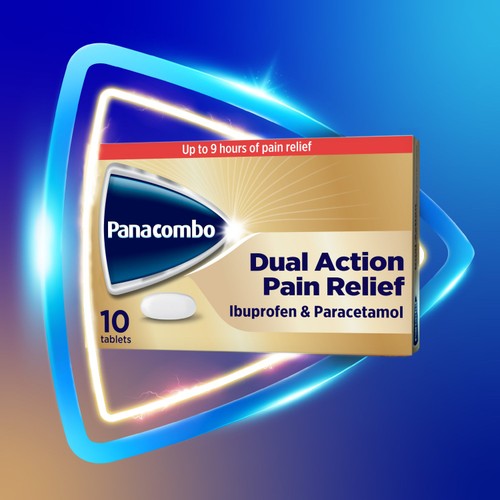 Panacombo Dual Action Paracetamol & Ibuprofen Tablets, 10s
