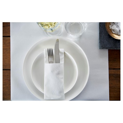White Dunisoft Large Luxury Paper Napkins