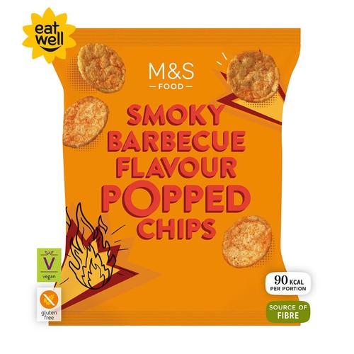 M&S Smoky Barbecue Flavour Popped Potato Chips