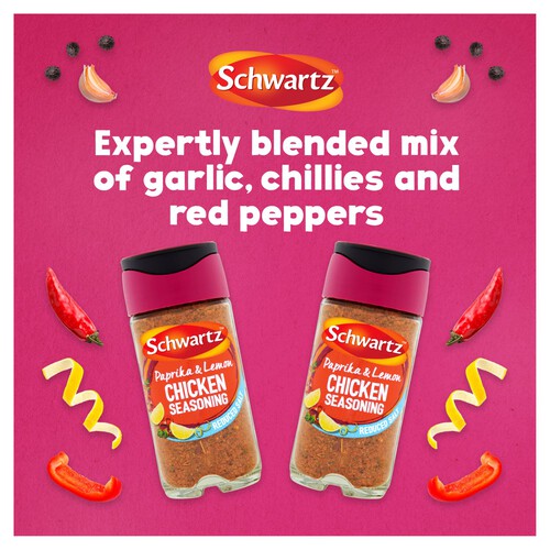 Schwartz Paprika Lemon Chicken Seasoning No Added Salt Jar Ocado